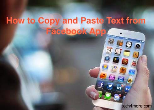 How to Copy and Paste Text from Facebook App on iPhone/iPad